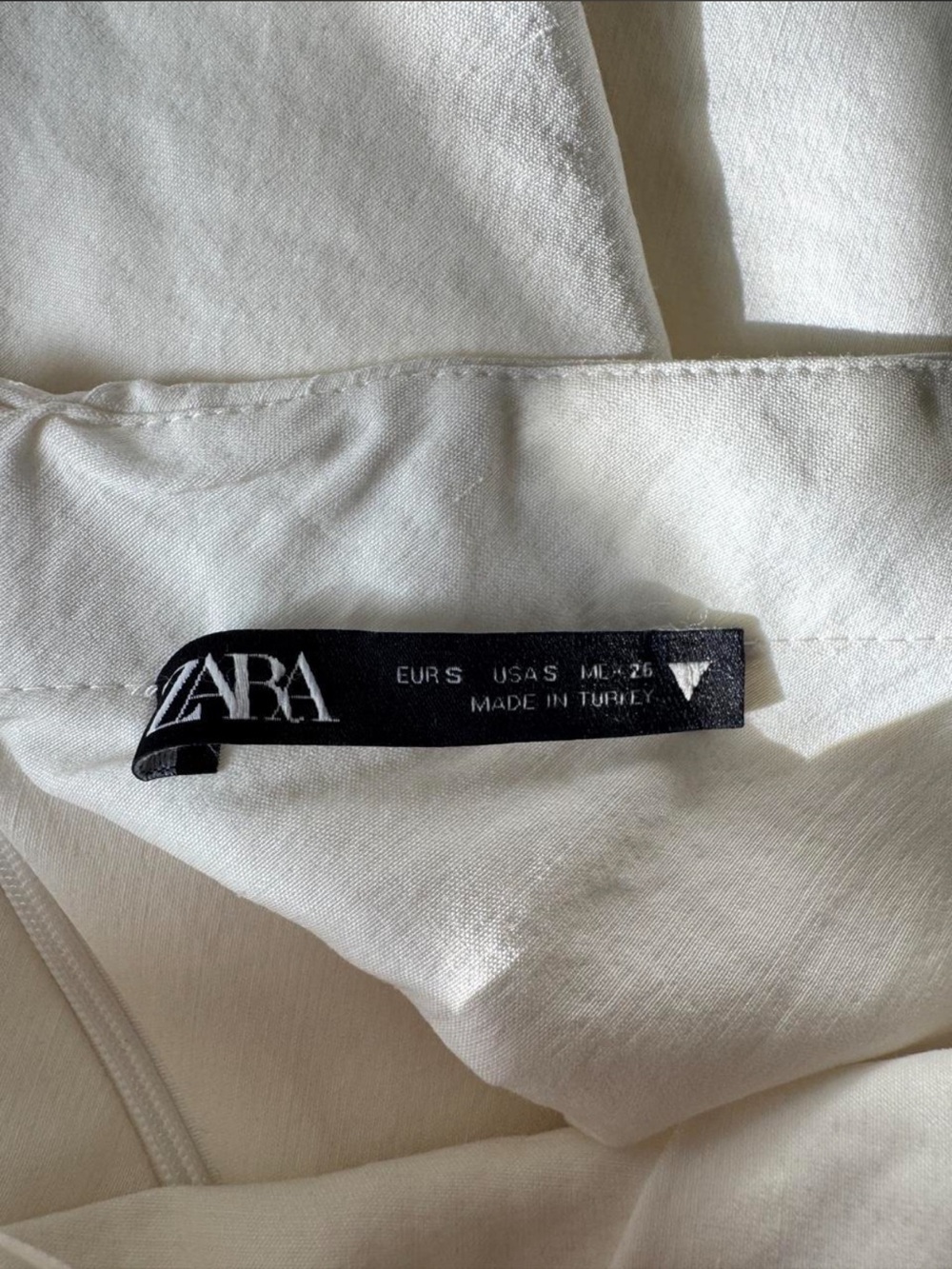 Zara Cream Halter Mini Dress with Bead Detail - Picture 5 of 5